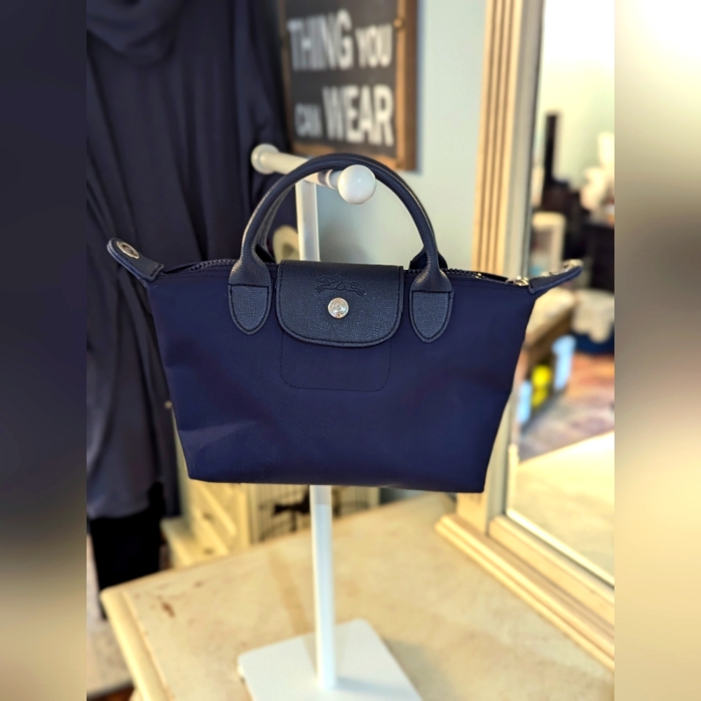 Longchamp Le Pliage Neo In Navy